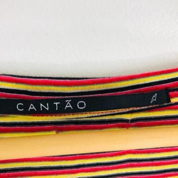 CANTAO Short Sleeve Stripe Dress small - Picture 5 of 8